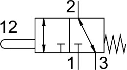 Stem actuated valve