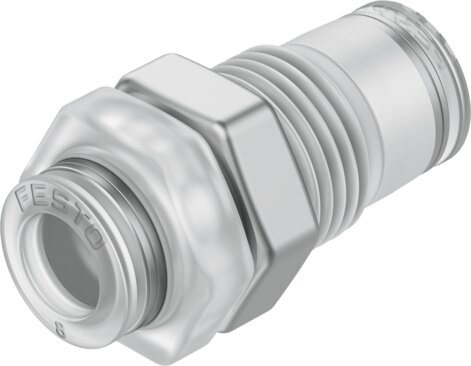 Push-in bulkhead connector