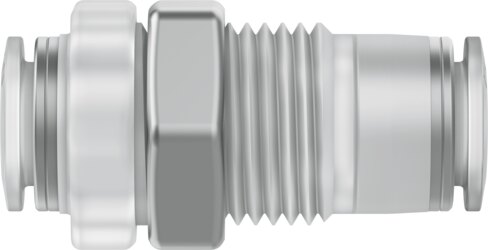 Push-in bulkhead connector