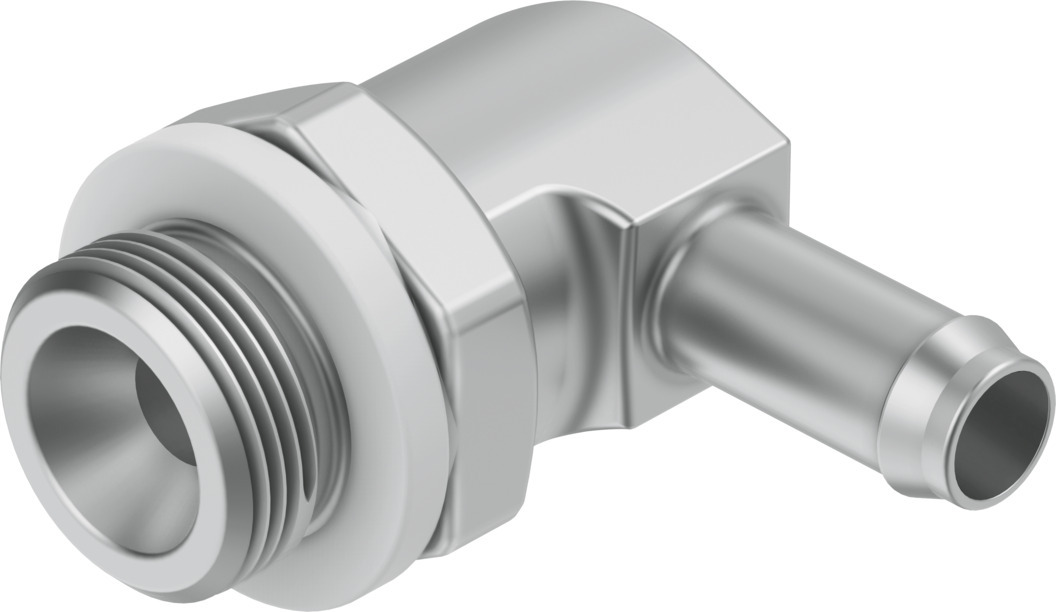 Barbed elbow fitting