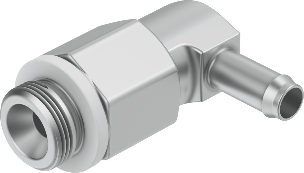 Barbed elbow fitting