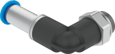 Push-in L-fitting,self-sealing