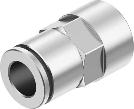 NPQM-T-G18-Q8-P10 T-Steckverschraubung – G1/8, 8 Mm Schlauch, Push-Pull, Messing Vernickelt, 16 Bar