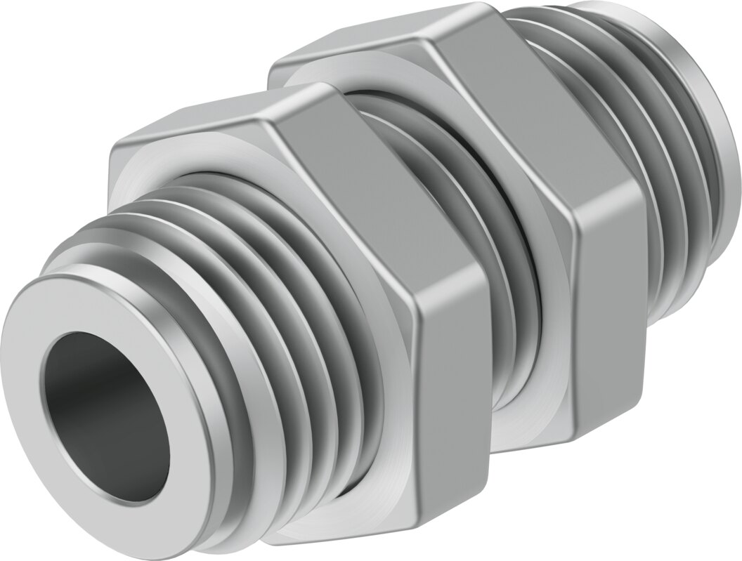 Push-in bulkhead connector
