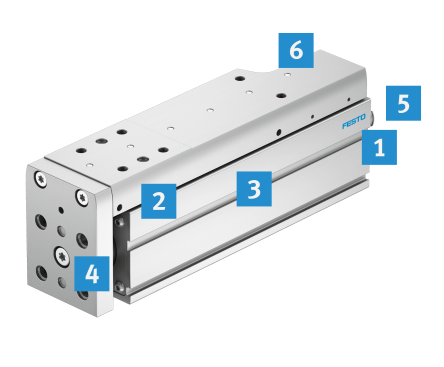 Mini slide EGSC-BS with numbering