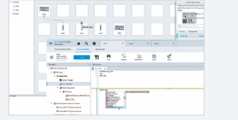 Softvér na uvedenie zariadenia do prevádzky Festo Automation Suite: kompletný pohon