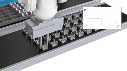 Gripping with Controlled Pneumatics