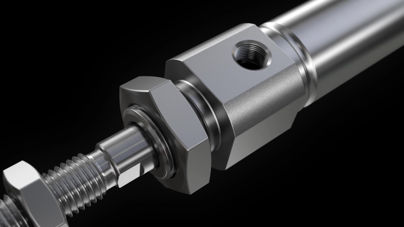 Cilindro Pneumatico Mini Doppio Effetto 1PZ DSNU-12-200-P-A, Nuovo, Generico