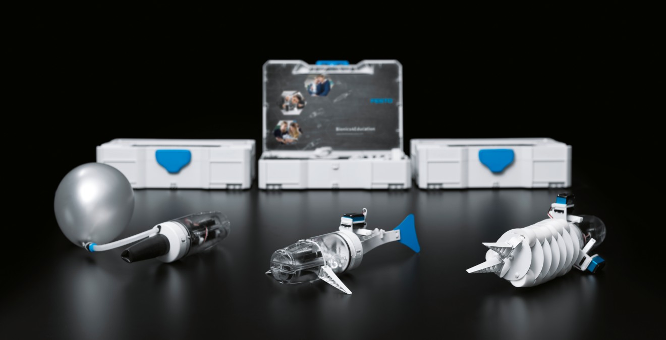 Bionics4Education: der Bionics Kit zum Bau von drei verschiedenen Bionik-Projekten: