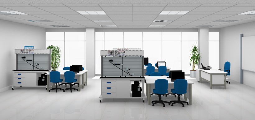Learning environment for pneumatics and hydraulics