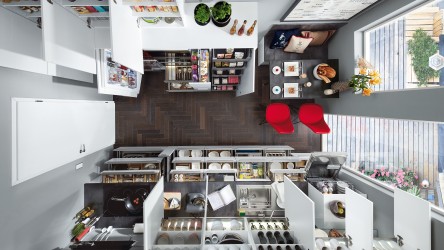 Kitchen from above.