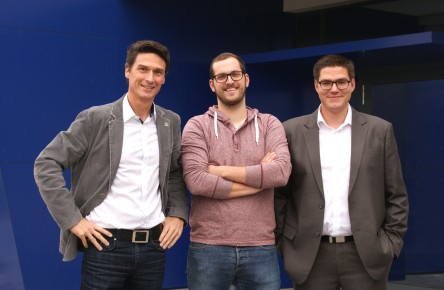 Managing Director Heimo Reicher, Andreas Strempfl, Vescon Design Team Leader and Christoph Legat, Vescon Project Manager