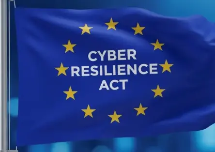 European Union’s flag stating Cyber Resilience Act