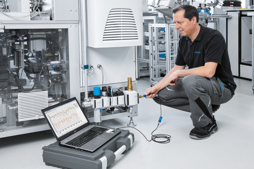 Analysing compressed air distribution