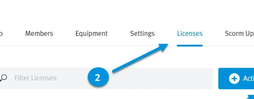 LX portal screen highlighting the ‘Linceses’ tab