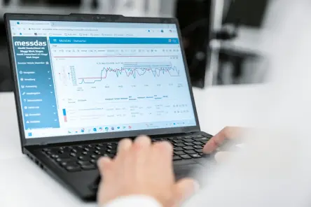 Festo AX Leakage Detection – Dashboards of the AI- and machine learning–based software shows the health status of a system.