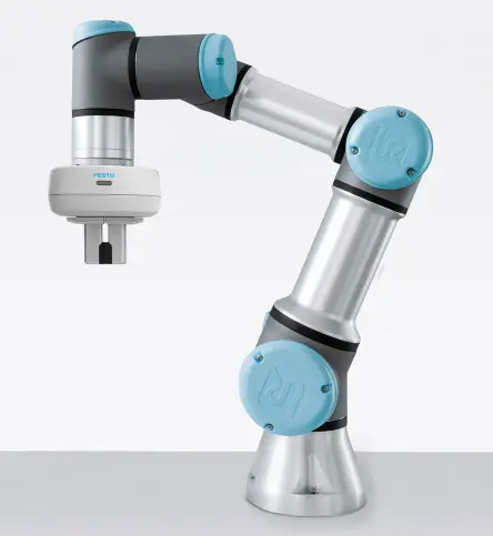 Pneumatische Parallelgreifer-Ventil-Kombination HPPH für die Mensch-Roboter-Kollaboration