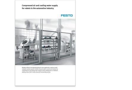 Brochure “Perslucht- en koelwatervoorziening van robots in de automobielindustrie”