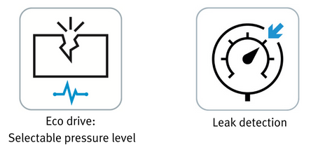 Eco drive selectable pressure level 