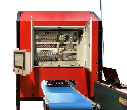 view of one of the machine's control boxes