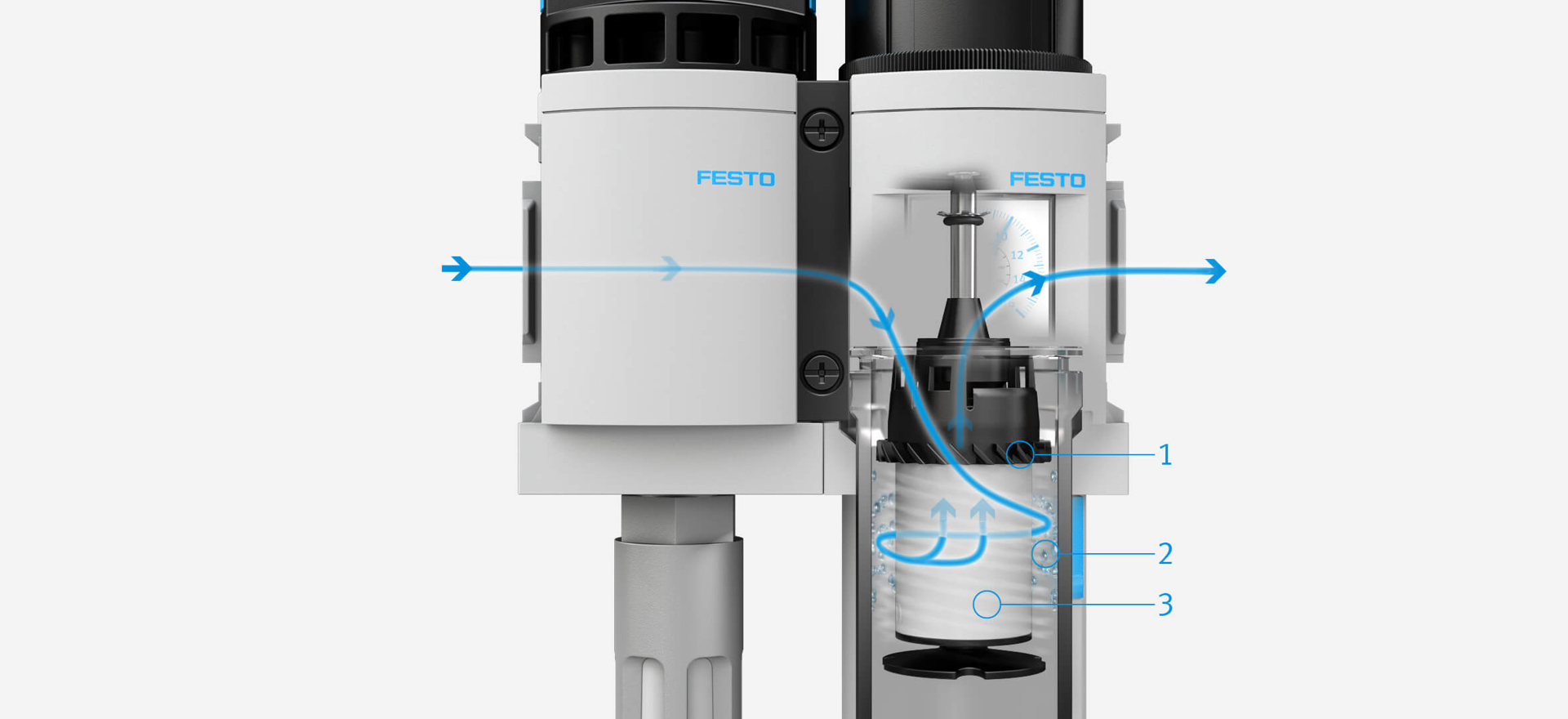 Central pneumatic store air control unit