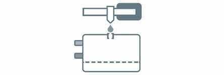 Safe and precise filling with electrolyte