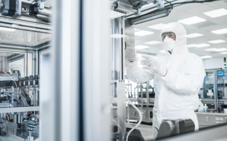 semiconductor manufacturing technician with machine
