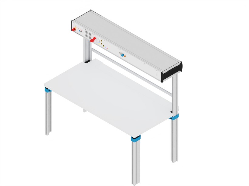 Labortisch mit Cockpitaufbau und Experimentierrahmen 400 V