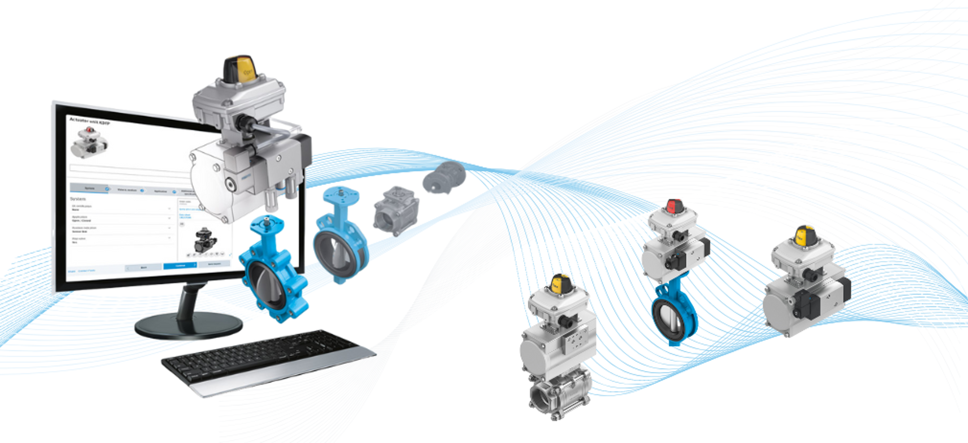 save time configuring your process valve units