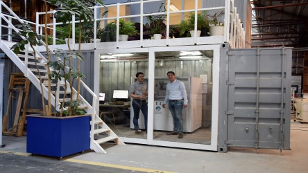 Evert en Jeroen in het innovationdock