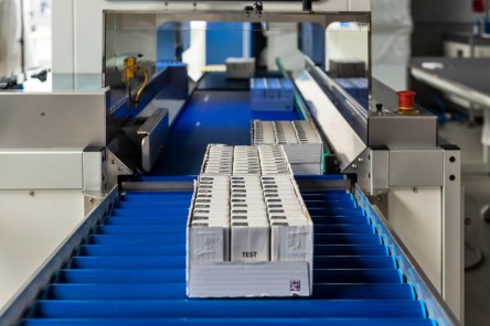 Sample in machine