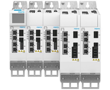 Festo CMMT-AS servo drive, showcasing its compact design and performance