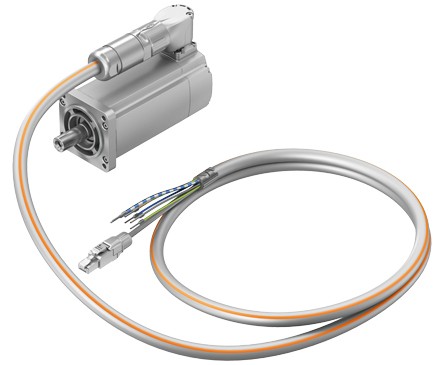 Festo EMMT-AS servo motor with integrated single-cable connection