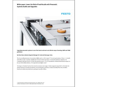 White paper lower the risk of food recalls