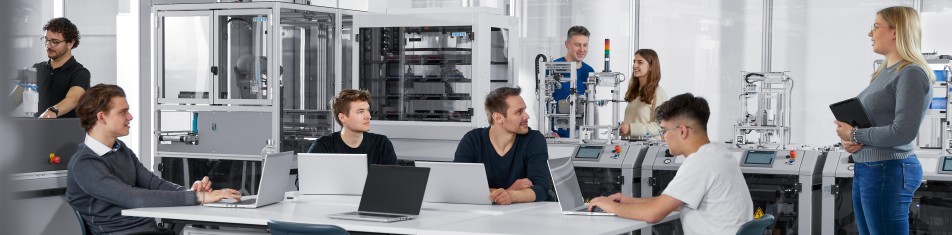 Closeup of Didactic training with equipment