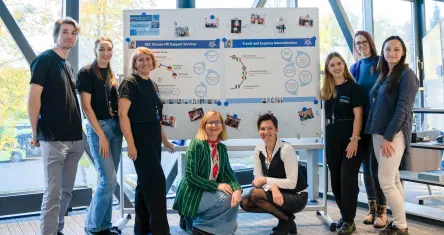 Festo employees showing a presentation