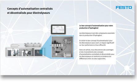 les solutions d’automatisation centrales et décentralisées pour les électrolyseurs