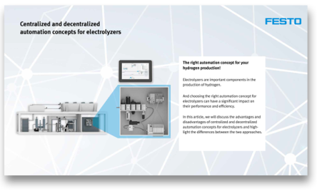 central and decentralized automation solutions for electrolyzers