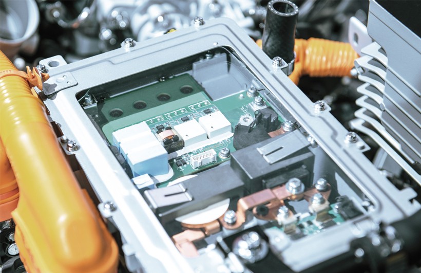 Chassis of the electric car with powertrain