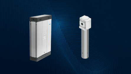 Membrane air dryer MS6-LDM1 shown from two different angles