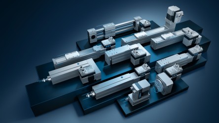  fondo negro con Simplified Motion Series de Festo