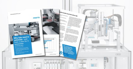 Banner que promociona el whitepaper: Por qué los laboratorios necesitan automatizar — y tener un plan para ello.