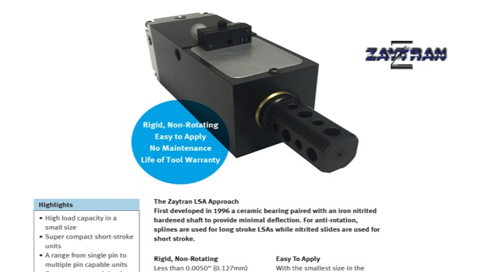 ZAYTRAN Locating Shot Pins | Festo USA