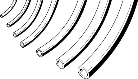 Dibujo tecnico de tubos neumáticos
