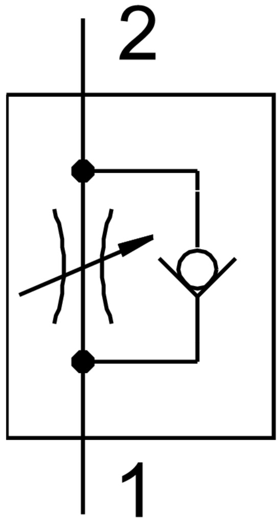 One-way flow control valve