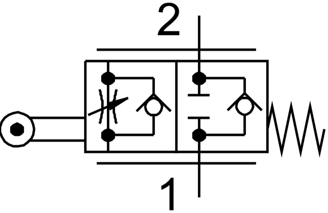 One-way flow control valve