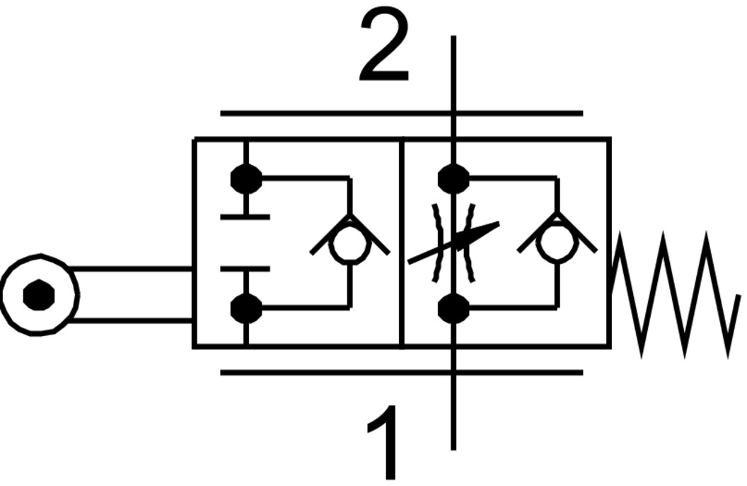 One-way flow control valve