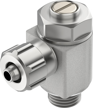 FESTO ELECTRIC GRLA-1/4-PK-6-B ONE-Way Flow Control Valve 