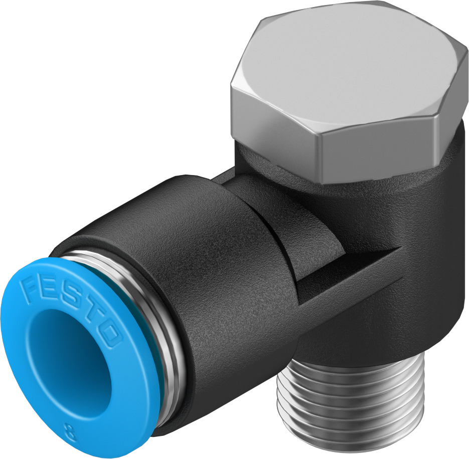 Festo QSML-M5-6 Ph-in 90 Deg Connector, 1 Port M5 Thread & 1 - Foto 2