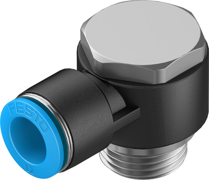 Festo 12 Push in L Connector 90 Degree 2 Port 12 mm OD Tube Festo 12 Push in L Connector 90 Degree 2 Port 12 mm OD Tube